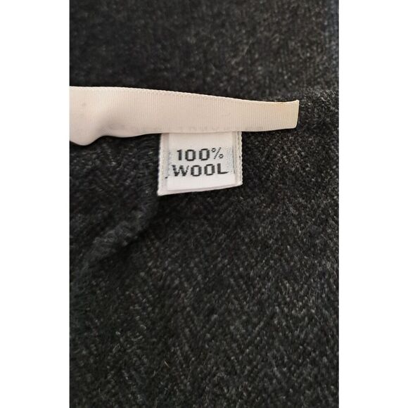 Artists & Revolutionaries Womens Large Cropped Wool Vest Dark Gray MINIMALIST - Picture 6 of 7